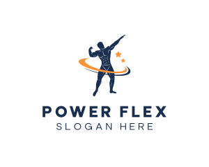 Muscle - Muscle Bodybuilding Gym logo design