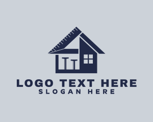 Contractor - House Builder Tools logo design