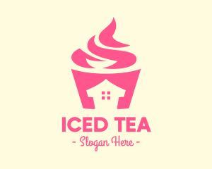 Pink Yogurt House logo design