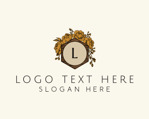 Wood - Bouquet Garden Florist logo design