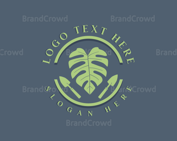 Garden Tools Leaf Logo