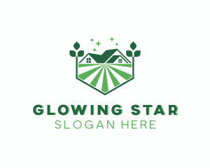 Shining - Backyard Lawn Gardening logo design