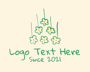 Handdrawn - Flower Bouquet Drawing logo design