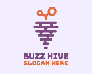 Hive - Grape Fruit Hive logo design