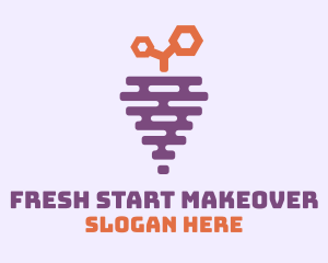 Grape Fruit Hive logo design