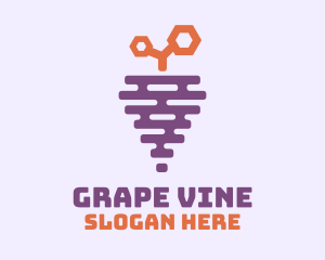 Grape - Grape Fruit Hive logo design