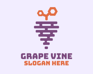 Grape Fruit Hive logo design