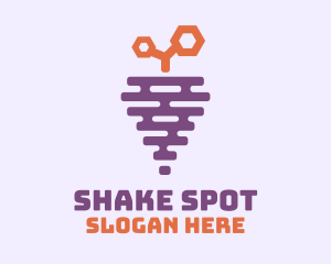 Shake - Grape Fruit Hive logo design