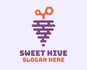 Grape Fruit Hive logo design