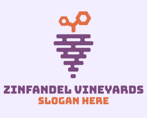 Grape Fruit Hive logo design