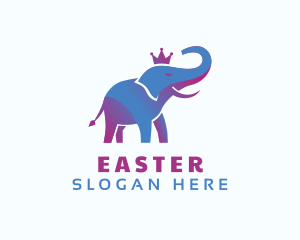 Creative Gradient Elephant Logo