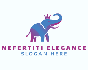 Creative Gradient Elephant logo design