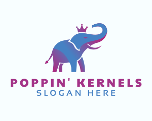 Creative Gradient Elephant logo design