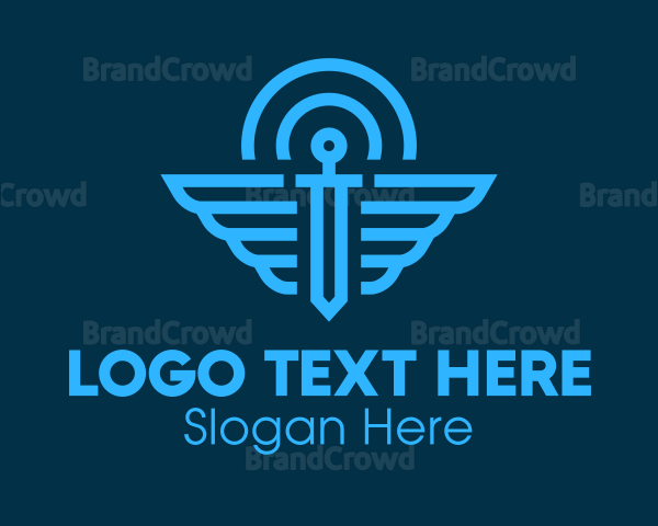 Blue Winged Sword Logo