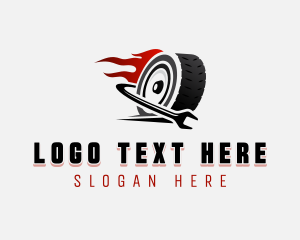 Car Dealer - Wrench Tire Automotive logo design