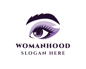 Eyeshadow - Woman Eye Beauty logo design