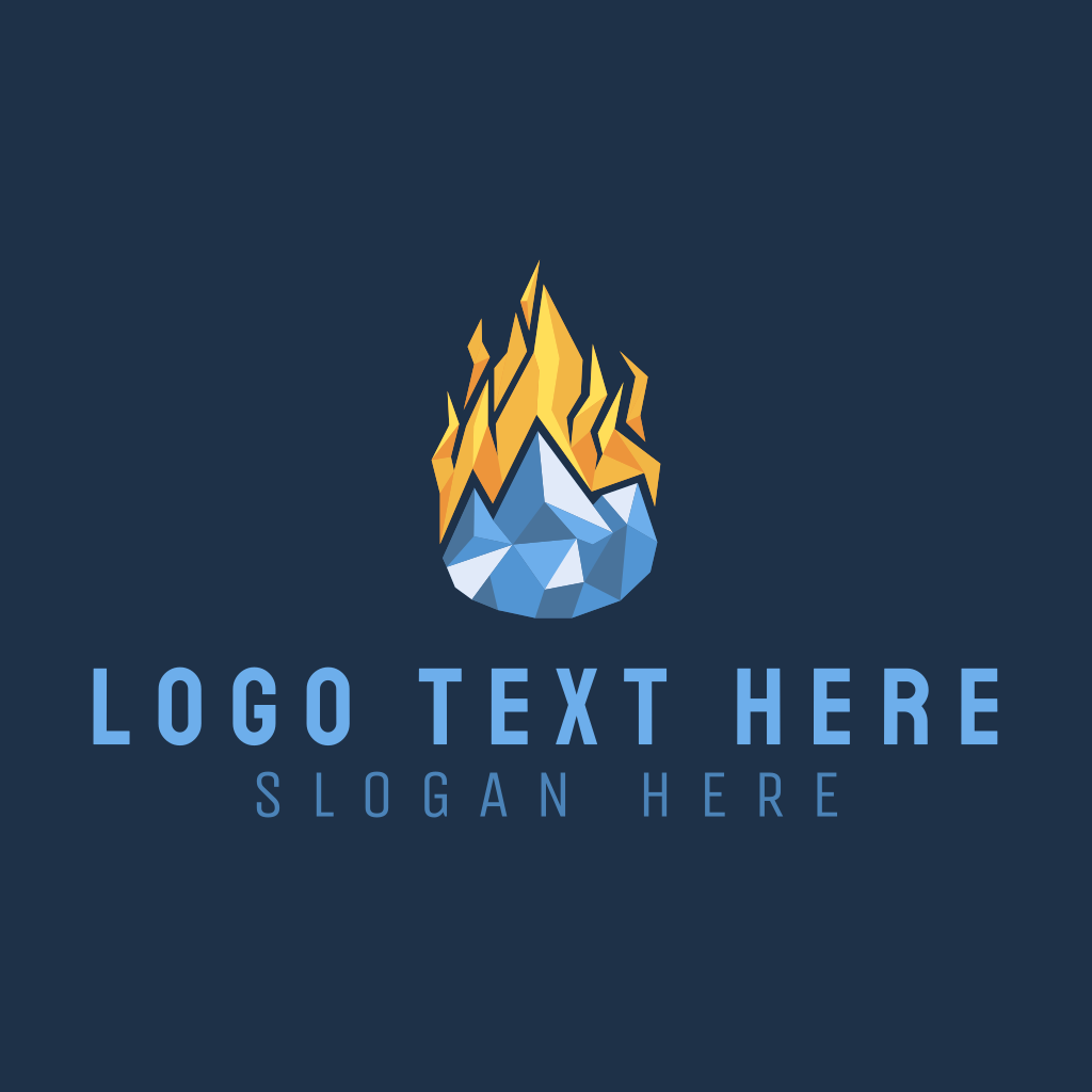 Abstract Fire Ice Element Logo | BrandCrowd Logo Maker