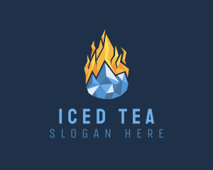 Ice Fire Element logo design