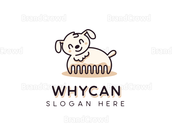 Comb Dog Grooming Logo