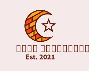 Moon - Moon Star Bricks logo design