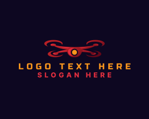 Aviation - Aerial Camera Drone logo design