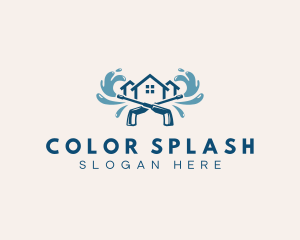 House Pressure Washing Cleaning logo design