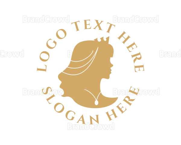 Gold Crown Woman Logo