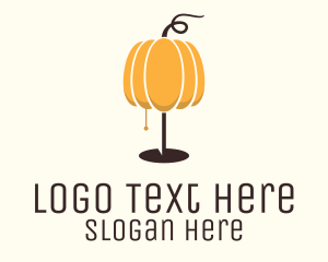 Autumn - Pumpkin Light Lampshade logo design