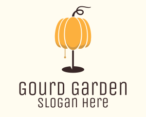 Gourd - Pumpkin Light Lampshade logo design