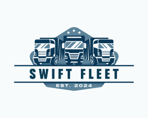 Fleet - Truck Fleet Logistics logo design