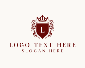 Boutique - Monarchy Shield Crown logo design