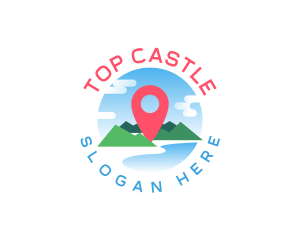 Travel Location Pin Logo