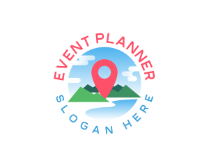Travel Location Pin Logo