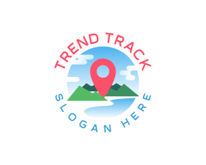 Travel Location Pin logo design