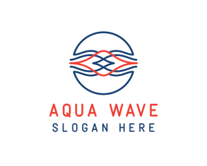 Startup Company Waves logo design