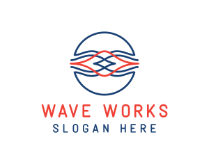 Startup Company Waves logo design