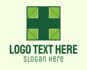 Surgeon - Green Medical Cross logo design