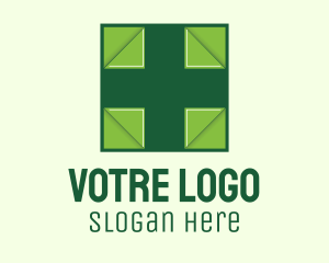 Surgeon - Green Medical Cross logo design