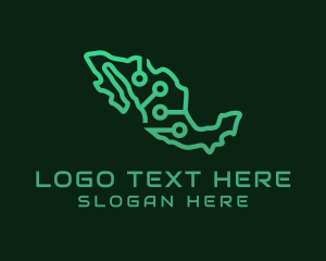 Green - Mexico IT Tech logo design