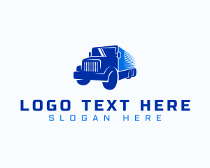 Freight - Transportation Trailer Truck logo design