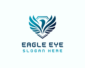 Eagle Wing Crest logo design