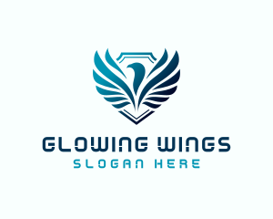 Eagle Wing Crest logo design