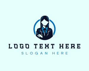 Headshot - Professional Female Person logo design