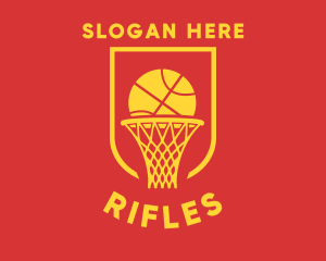 Basketball Hoop Ring Logo