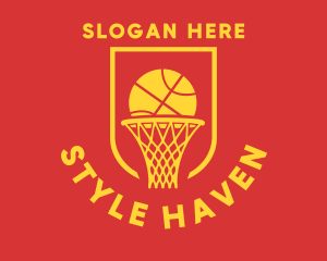 Basketball Hoop Ring Logo