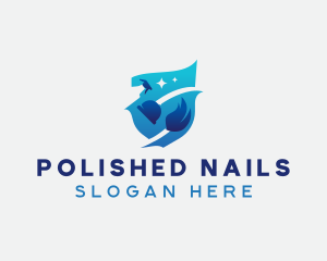 Housekeeper Disinfection Cleaning logo design