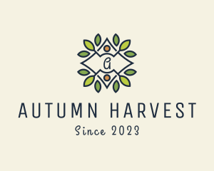 Organic Leafy Nature Farm logo design