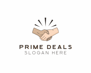 People Handshake Deal  logo design