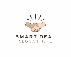 Deal - People Handshake Deal logo design