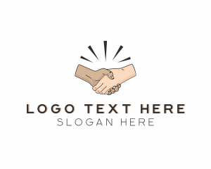Partnership - People Handshake Deal logo design